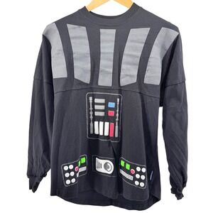 Disney Star Wars Spirit Jersey Darth Vader Long Sleeve Shirt Adult Size S‎